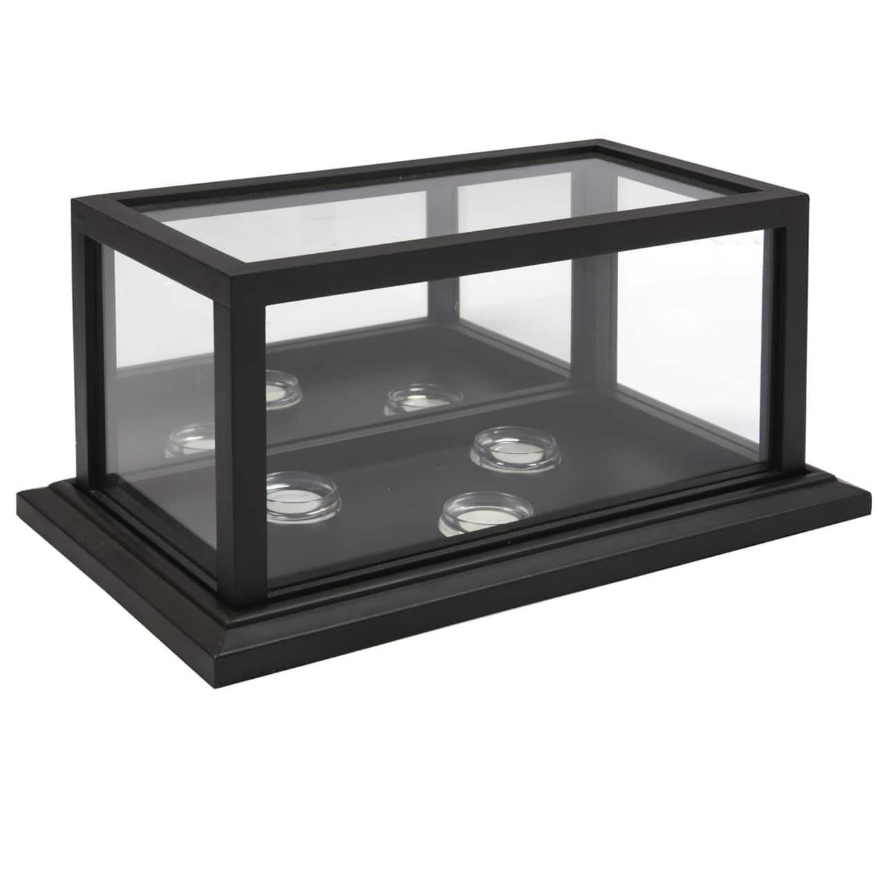 12 Pack: Black 3 Baseball Display Case with Mirror Back by Studio Décor®